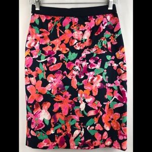 SOLD Ann Taylor Skirt Size 0 NWT floral colorful